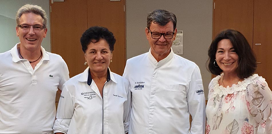 15 Jahre redblue und aramark mit Harald Wohlfahrt und Wangler Weinen